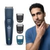Philips India's No.1 Men's Trimmer* | Skin Safe Beard Trimmer for Men | Durapower tech | Self Sharpening Blades | Skin Protect Comb | 30 min runtime USB charging | No oil needed | 2yr warranty |BT1244